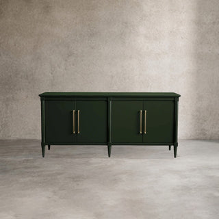Oakleigh High-Gloss Lacquer Sideboard: Wood Buffet Table & Living Room Entryways Storage Cabinet