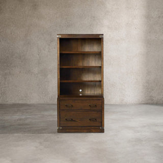 Tremont Modular Wood Bookcase Mid-Century Tall Cabinets