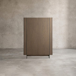 Mihaela Chestnut Wood Sideboard Buffet Cabinet