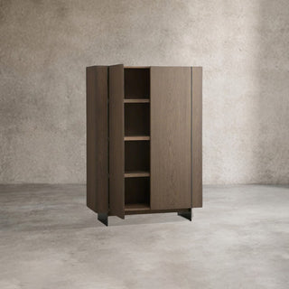 Mihaela Chestnut Wood Sideboard Buffet Cabinet