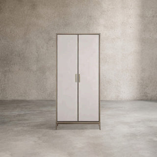 Malone Solid Wood Double Door Tall Cabinet
