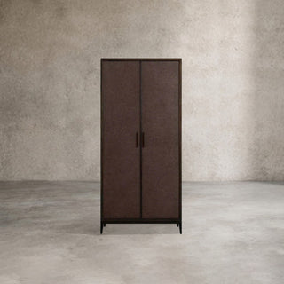 Malone Solid Wood Double Door Tall Cabinet