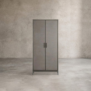 Malone Solid Wood Double Door Tall Cabinet