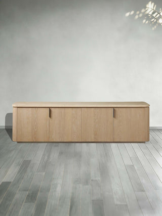 Caden Stone Top TV Stand Media Console Side Cabinet Television Storage Unit Wood Sideboard