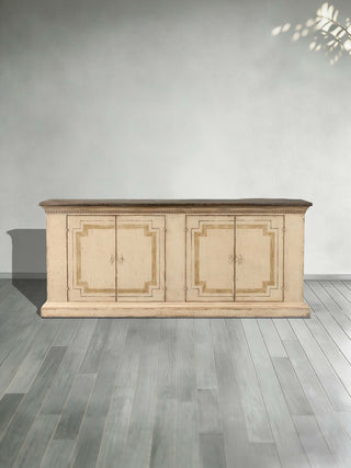 Oriana Bell’Arte Poplar Wood Sideboard Buffet Table Living Room Antique Entryways Two Drawers Cabinet