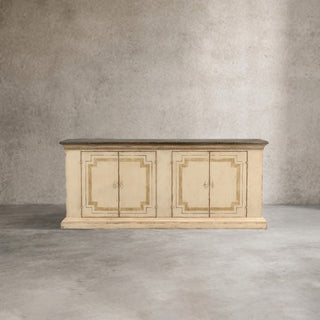 Oriana Bell’Arte Poplar Wood Sideboard Buffet Table Living Room Antique Entryways Two Drawers Cabinet