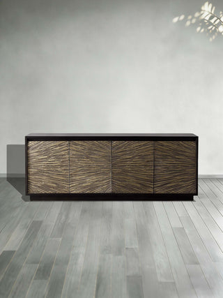 Helios Mid-Century Modern Sideboard Buffet Table Wood Living Room Entryways TV Cabinet