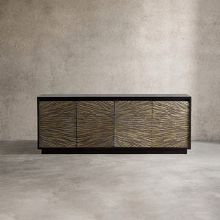Helios Mid-Century Modern Sideboard Buffet Table Wood Living Room Entryways TV Cabinet