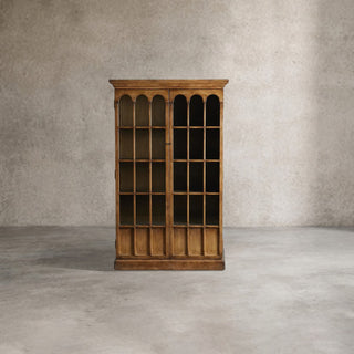 Merritt Solid Pine Tall Display Cabinet with Living Rooms Dining Areas Entryways