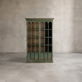 Merritt Solid Pine Tall Display Cabinet For Living Rooms Dining Areas Entryways
