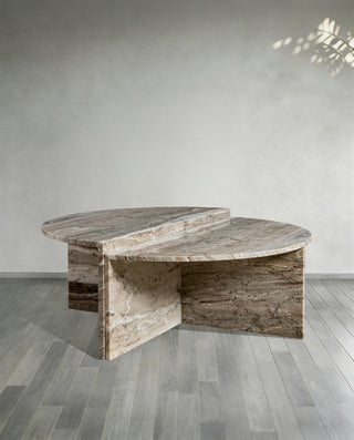 Riggs Modular Marble Circular Coffee Table