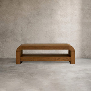 Pierre Mid-Century Modern WoodCoffee Table Sofa Center Tea Table in Oak Veneer