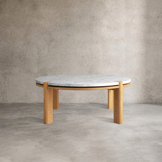 Pyet Round Marble Top Coffee Table