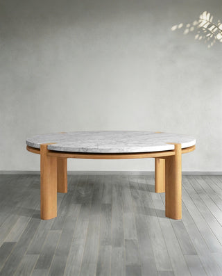 Pyet Round Marble Top Coffee Table