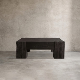 Ubud Square Reclaimed Teak Coffee Table Wood Living Room Center Tea Table Vintage Cocktail Table