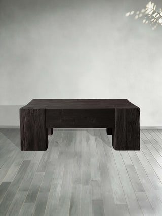 Ubud Square Reclaimed Teak Coffee Table Wood Living Room Center Tea Table Vintage Cocktail Table