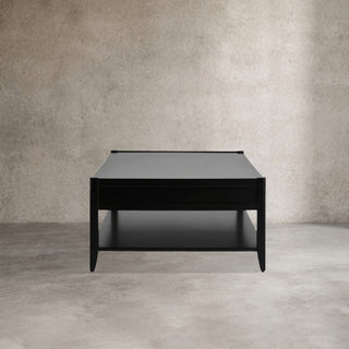 Lewis 56" Modern Coffee Table Wood Sofa Center Tea Table with Fluted Drawers