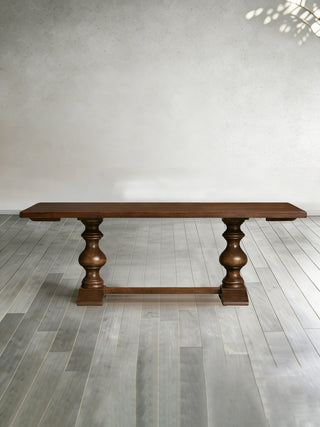 Tuscany Wood Extension Dining Table (Oval Poplar): Casual Style Dining Room Meal & Gathering Table