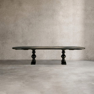 Tuscany Wood Extension Dining Table (Oval Poplar): Casual Style Dining Room Meal & Gathering Table