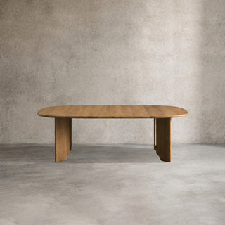 Jolson Wood Extension Dining Table (Honey Finish, Dual 20" Leaves)