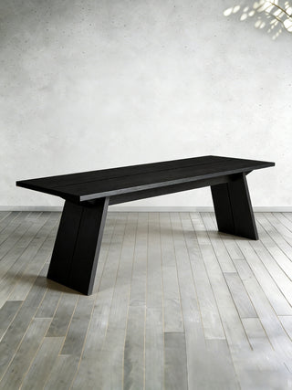 Carlisy Rectangle Dining Table (Ash Wood Planks)