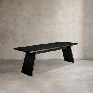 Carlisy Rectangle Dining Table (Ash Wood Planks)