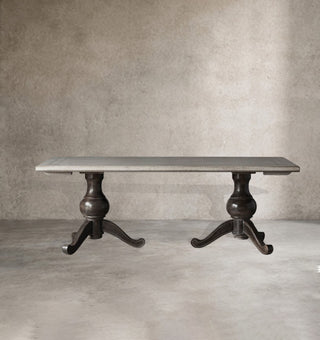 Girardi Bellarte Rectangular Dining Table – Solid Wood Modern Sculptural Base