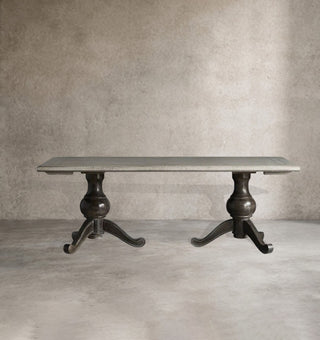 Girardi Bellarte Rectangular Dining Table – Solid Wood Modern Sculptural Base