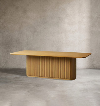 Finnley Rectangular Wood Dining Table – Solid Wood Hand-Finished Modern Table