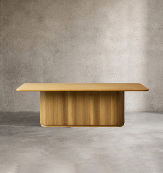 Finnley Rectangular Wood Dining Table – Solid Wood Hand-Finished Modern Table