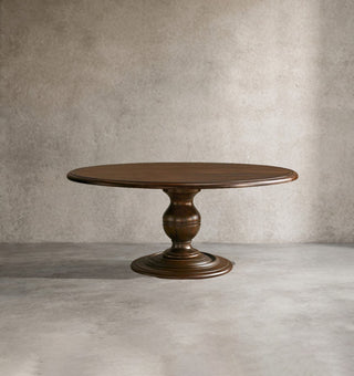 Asolo Distressed Solid Wood Dining Table – Artisan Crafted Tulip Wood Table