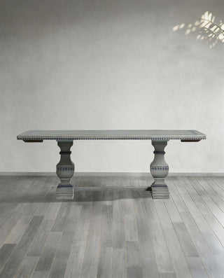 Cerea Gallery Bell’Arte Rectangular Dining Table – Hand-Painted Solid Wood Extendable Table