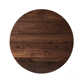 Jacob Solid Walnut Round Dining Table | Statement Sculptural Base Contemporary Furniture