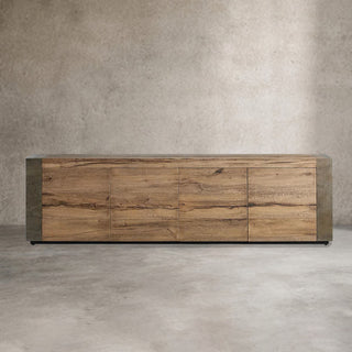 Telluride Mexican Oak TV Stand - Rustic Media Console & Wood Storage Sideboard