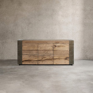 Telluride Mexican Oak TV Stand - Rustic Media Console & Wood Storage Sideboard
