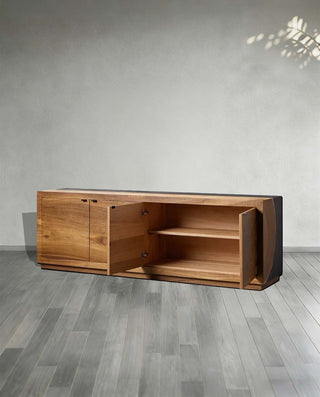 Acacius Yukas Wood Sideboard - Rustic TV Stand & Media Console for Living Room & Entryway