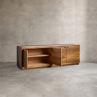 Acacius Yukas Wood Sideboard - Rustic TV Stand & Media Console for Living Room & Entryway