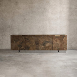 Polanco Salvaged Ash Sideboard - Rustic Wood Buffet Table & TV Cabinet for Living Room