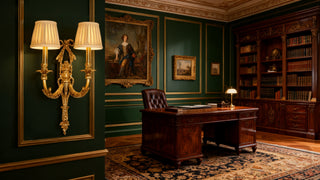 2 Lights Antique Brass Wall Lamp European Gold Sconce