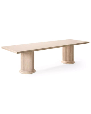 Natural Oak Rectangular Dining Table, 108" or 120"