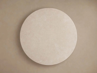 Saint Germain Round Marble Top Dining Table with Wood Toulouse Base