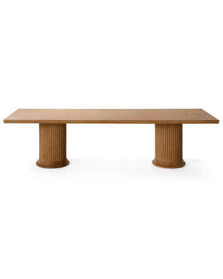 Natural Oak Rectangular Dining Table, 108" or 120"