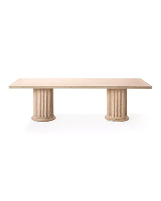 Natural Oak Rectangular Dining Table, 108" or 120"
