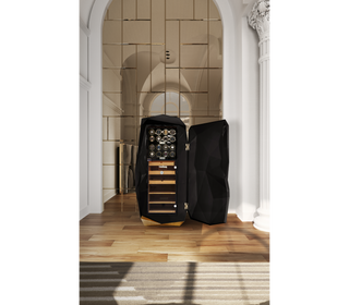 Luxury Diamond Floor Safe with Hidden Watch Winder & Certified High-Security Storage System