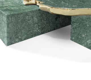 Luxury Black & White Coffee Table with Sculptural Design & High Gloss Finish