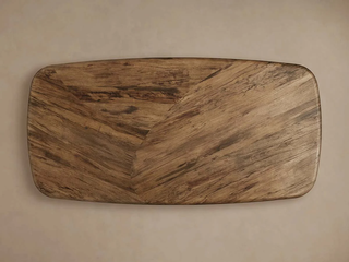 San Rafael Hand-Aged Primavera Wood Dining Table with Parquetry Top