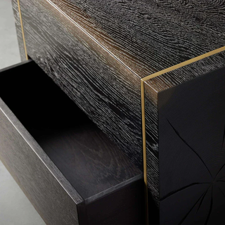 Retro Solid Wood Nightstand with Drawer – Oak Barrel-Inspired Bedside Table Storage Cabinet