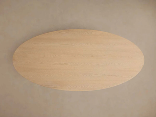 Perth Hand Sculpted Oval Oak Dining Table | Artisan Modern Solid Wood Dining Furniture