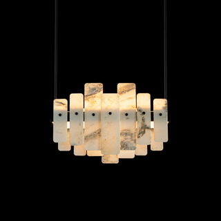 Modern Layered  Luxury Marble LED Chandelier