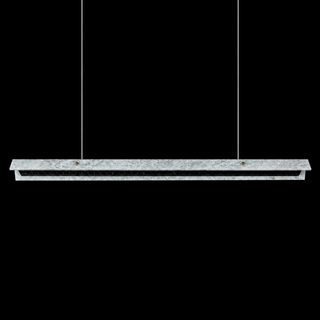Modern Slim Luxury Marble Linear LED Pendant Light